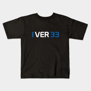 VER 33 Design - White Text. Kids T-Shirt